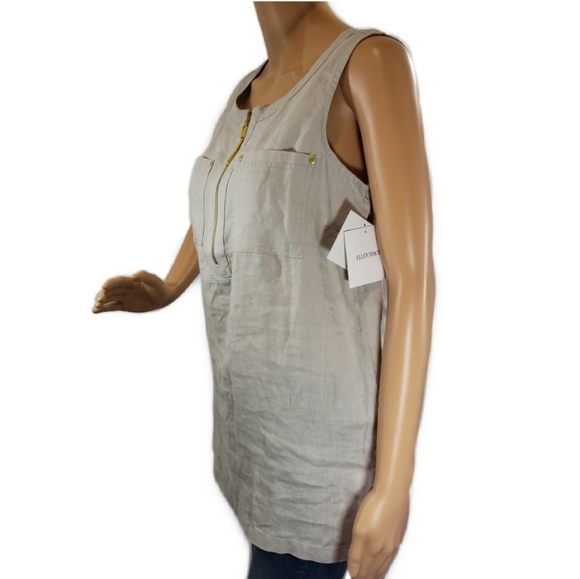 Ellen Tracy Linen Tunic - Picture 2 of 5